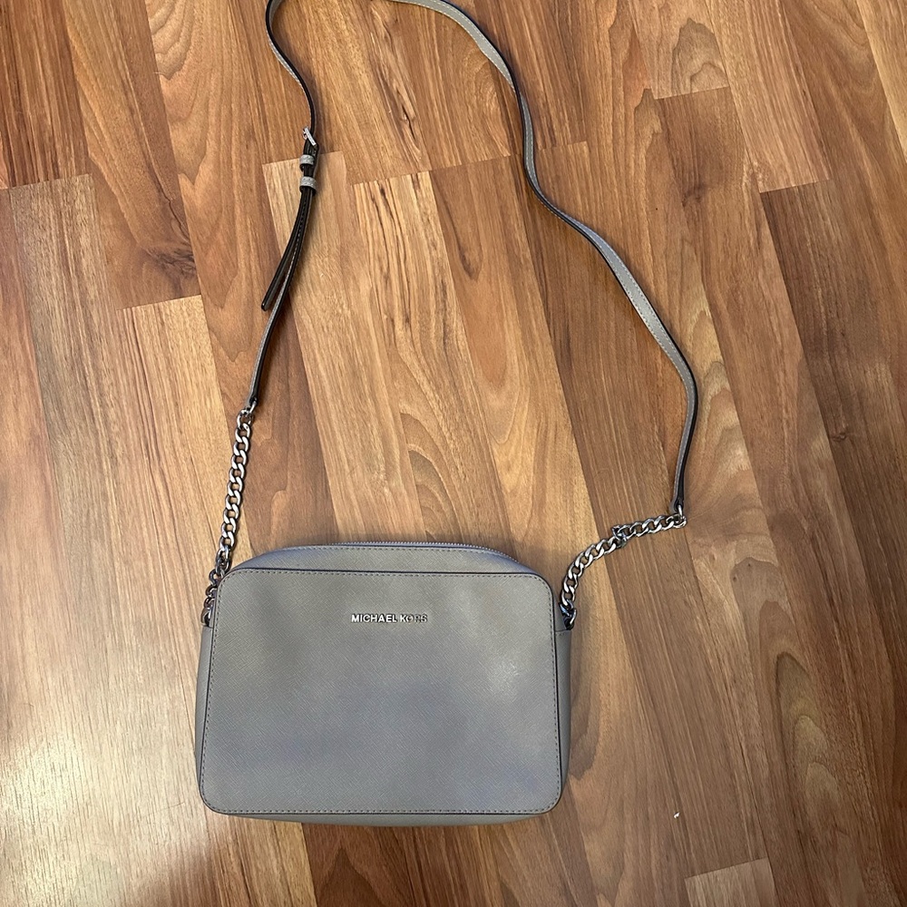 Michael Kors Elegant Gray Crossbody Bag